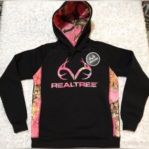 Small Realtree Hot Pink Hunting Camo Hoodie